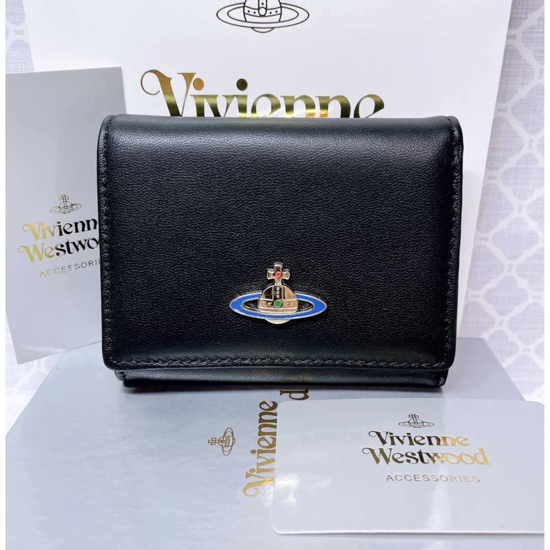 ヴィヴィアンウエストウッド三つ折り財布 ショッパー付