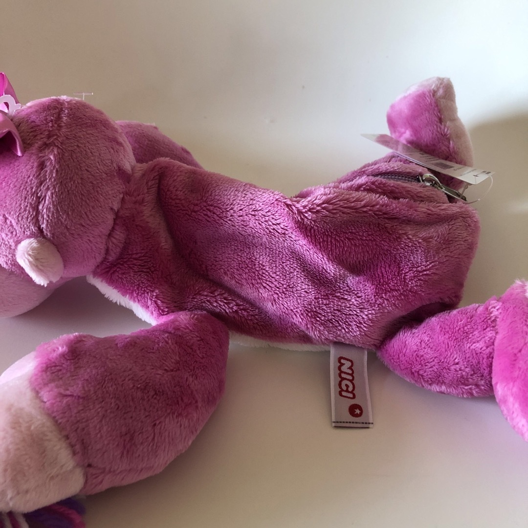 プラザ限定 NICI ニキ フィギュアペンポーチ チアリーダー ピンクゴリラ