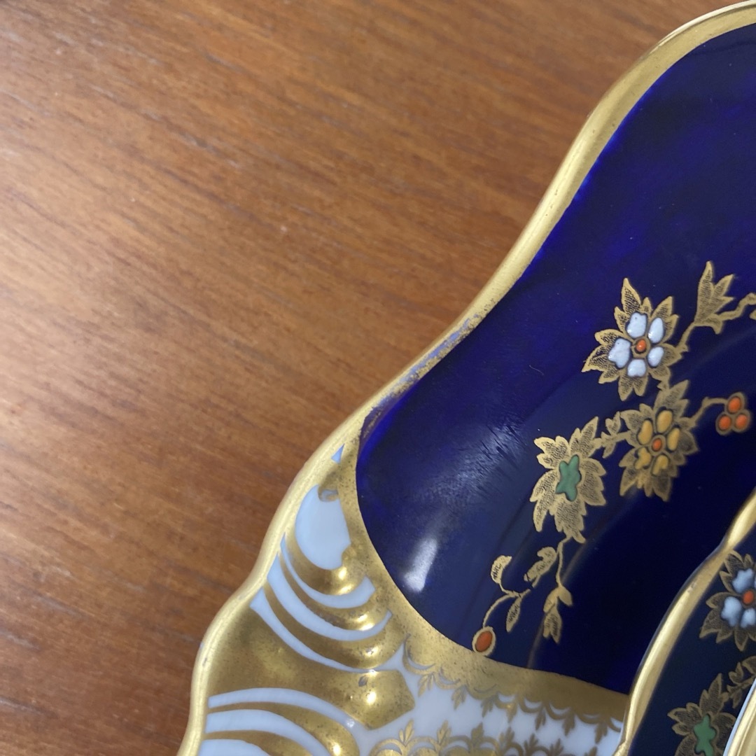 タスカン コバルトブルー エナメルペイント 金箔装飾 ティーセット