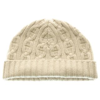 HERMESエルメス ウール ベージュ レディースニット帽ビーニー HERMES