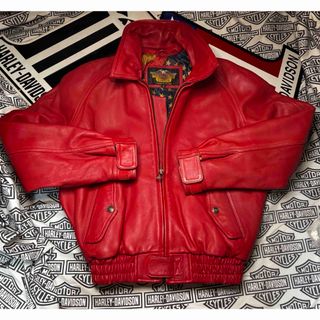 Harley Davidson（ライダースジャケット ・ レッド/赤色系）のフリマ