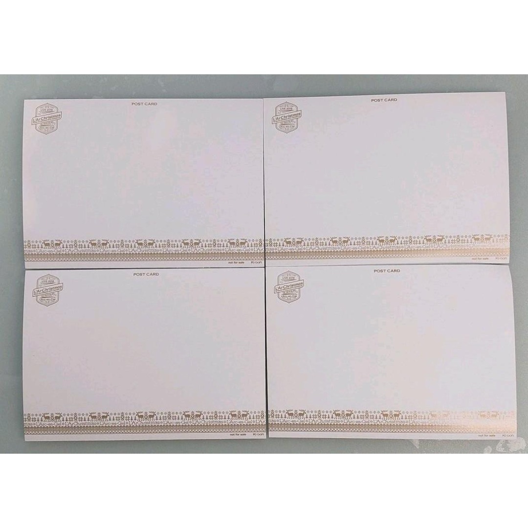 ラルク 会場限定クリスマスカード 全4種類 2018 L´ArChristmas