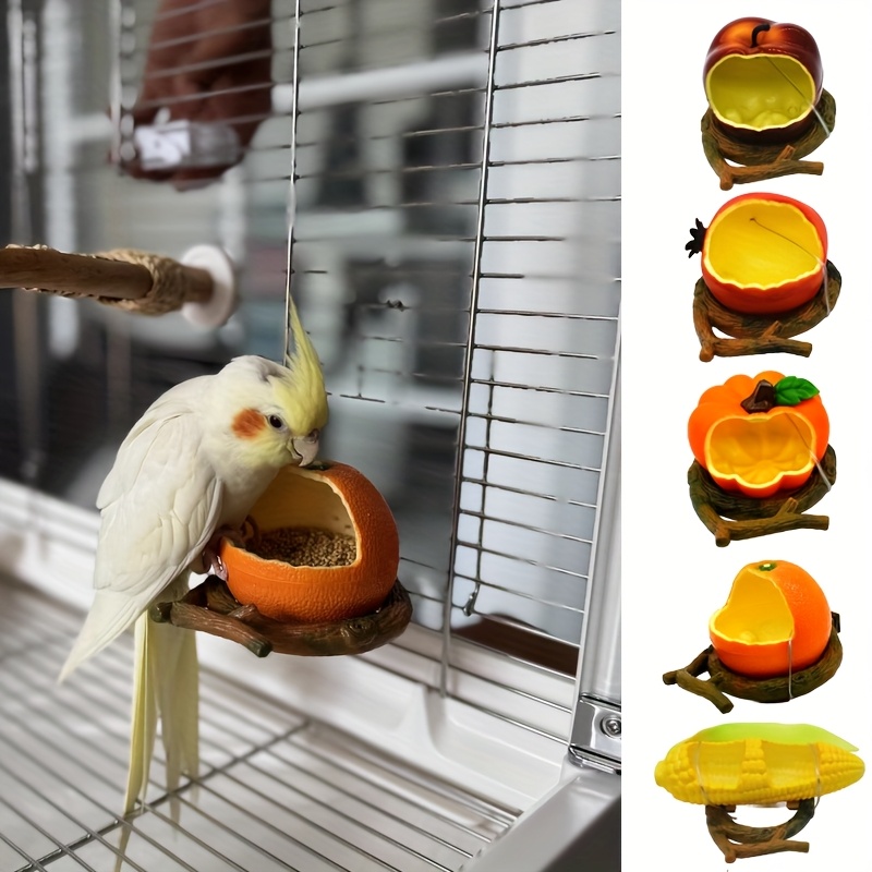 鳥かご用の餌箱 オウム用の給餌ボックス インコや 用の水入れ 鳥かごの