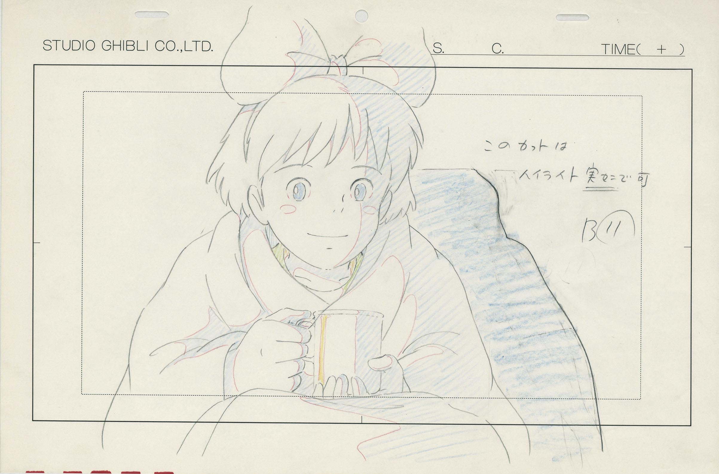 魔女の宅急便 複製 イメージボード 近藤喜文展 アートフレーム セル画