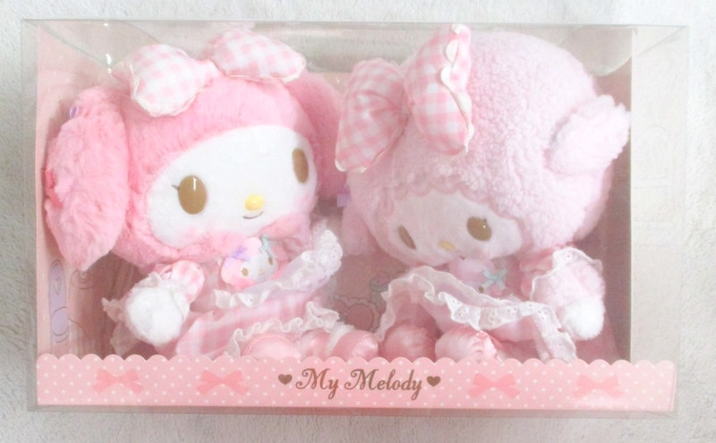 マイメロディ ＆ マイスウィートピアノ ぬいぐるみセット リボンでお