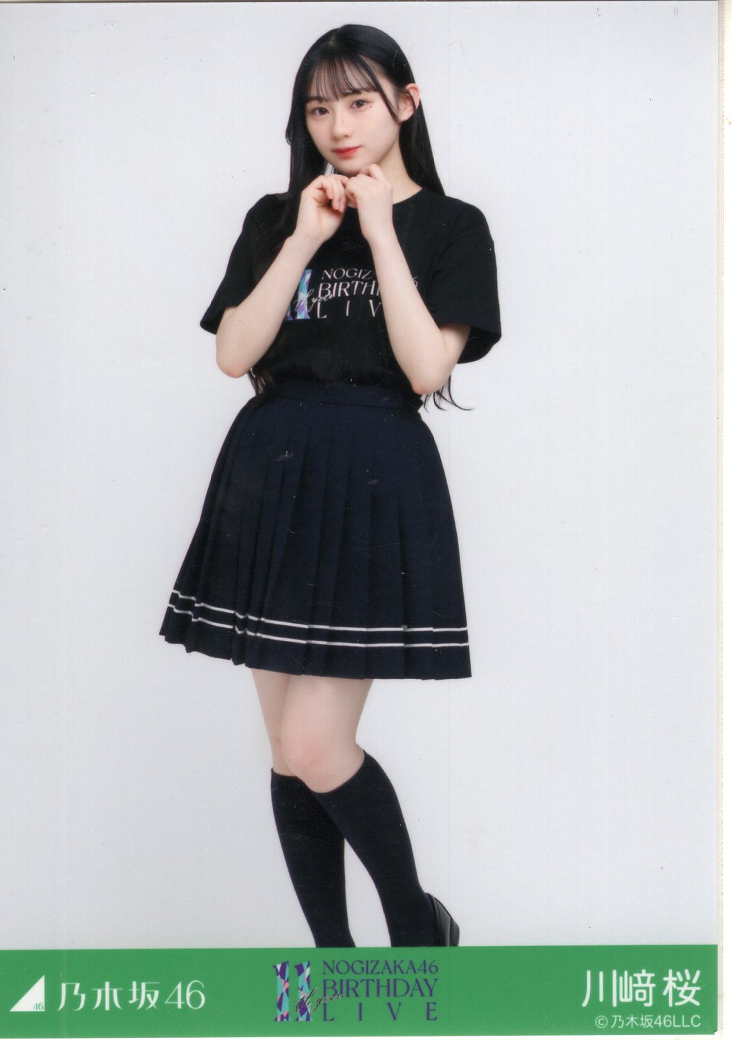 乃木坂46 川﨑桜 川崎桜 10thバスラ 直筆サイン入りユニフォーム T