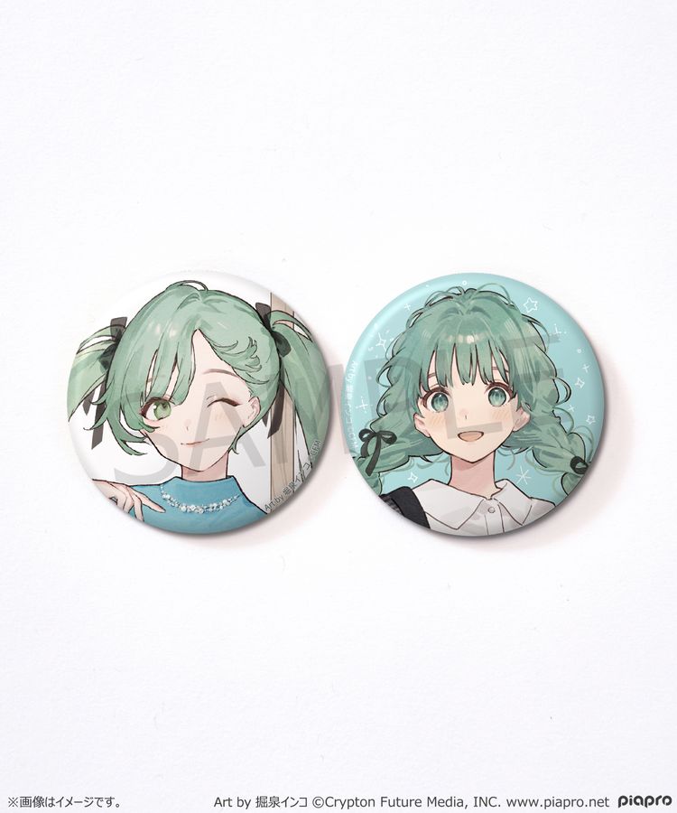 初音ミク 缶バッジセット Art by 堀泉インコ/earth music&ecology