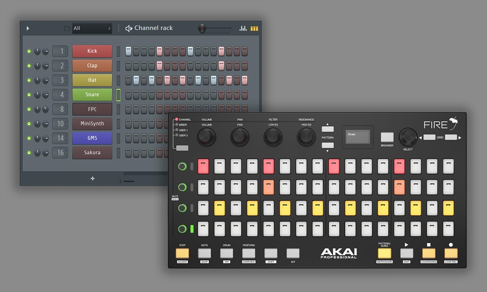 AKAI Fire | FL Studio 専用多機能コントローラー | Digiland