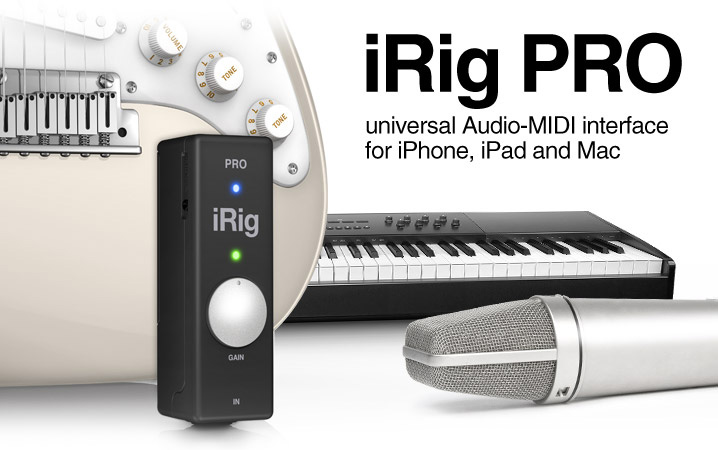 IK Multimedia iOSデバイス対応オーディオMIDIインターフェース「iRig