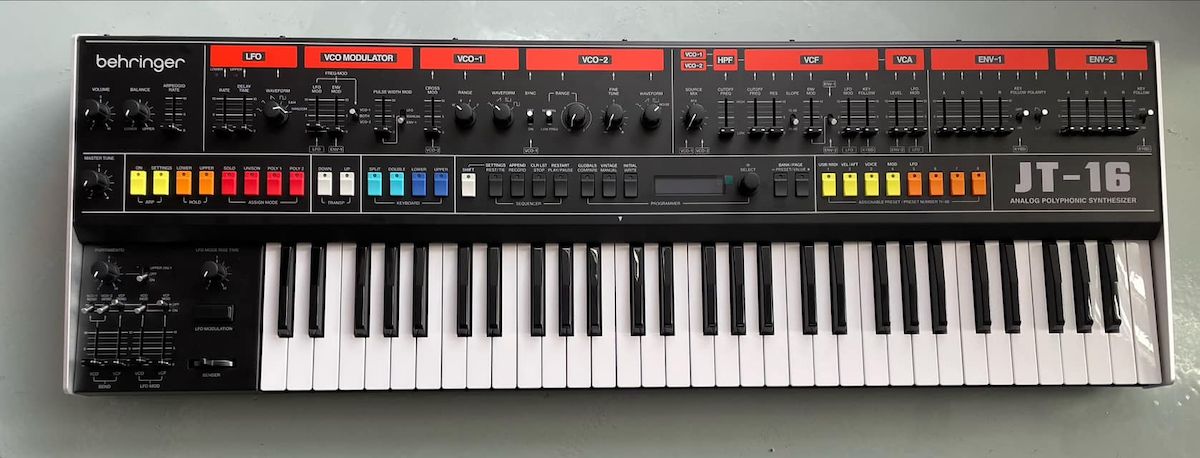 Behringer JT-16 | 1981年に発売された伝説のポリシンセ「JUPITER-8