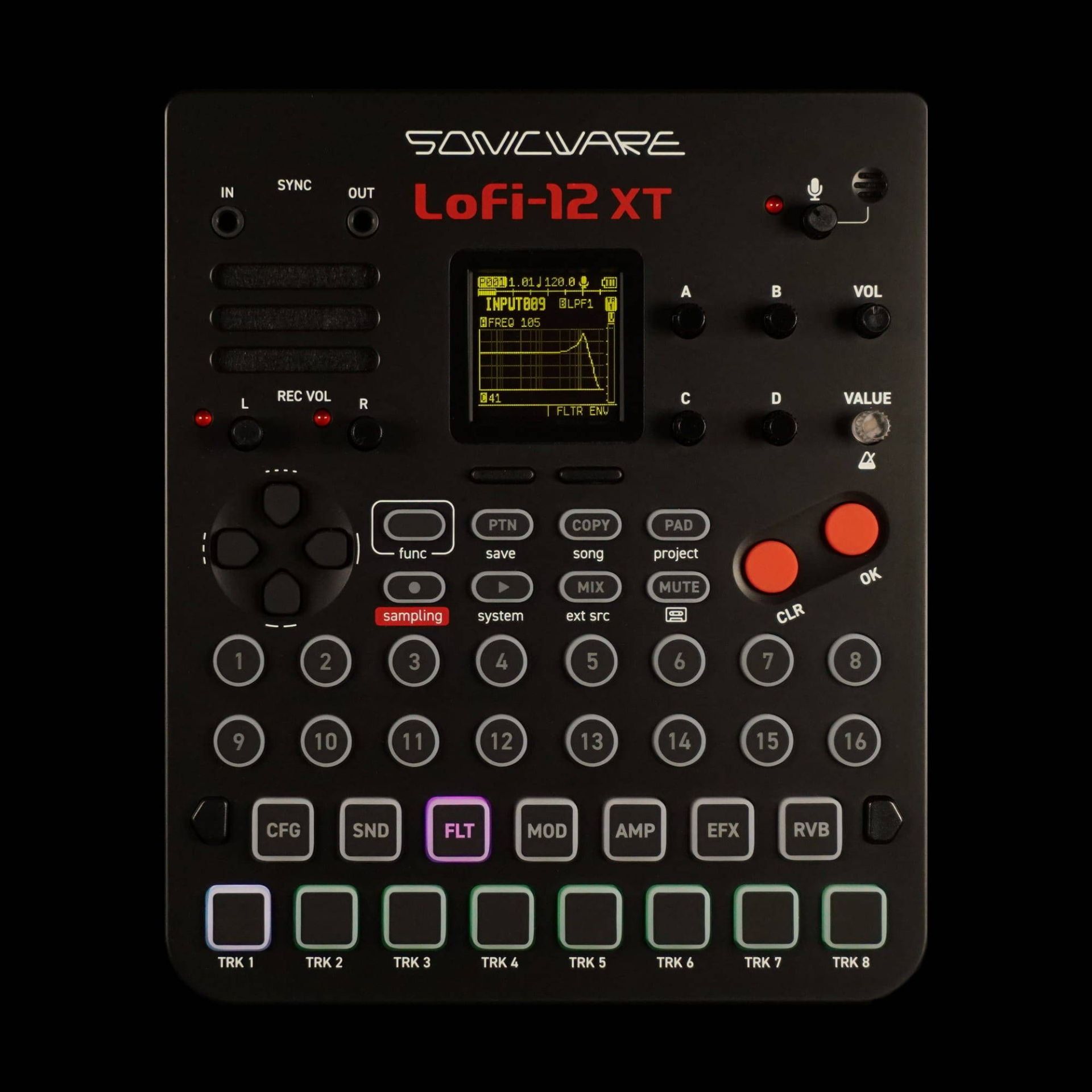 SONICWARE Lofi-12 XT | レトロ・サンプリング⾳源内蔵の12kHz/24kHz