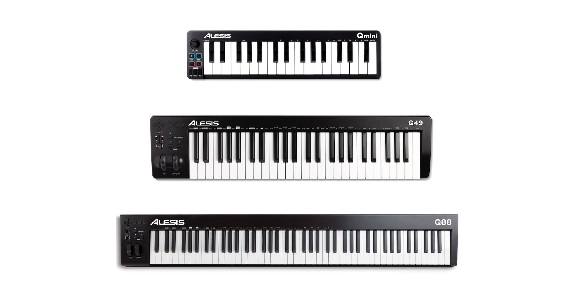 Alesis Qmini / Q49 MKII / Q88 MKII | USB-MIDIキーボード