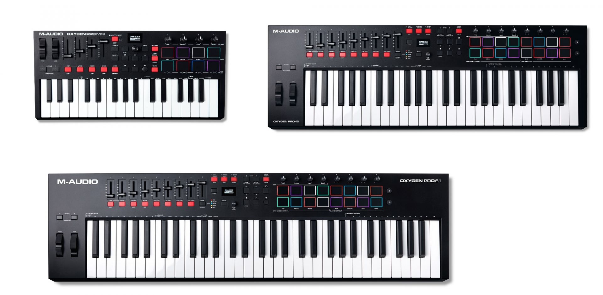 M-Audio Oxygen Pro シリーズ | キーボードコントローラー最新モデル