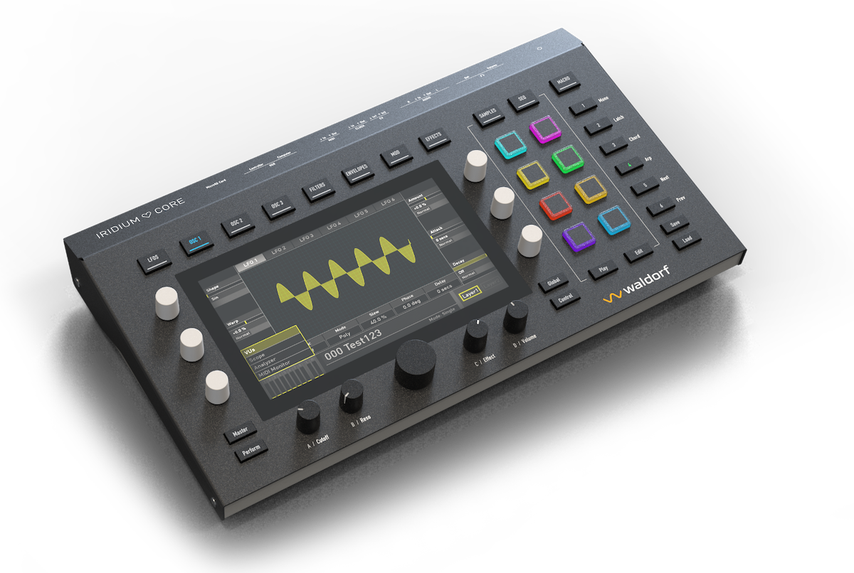 Waldorf Iridium Core | 5つのシンセシスエンジンを搭載した