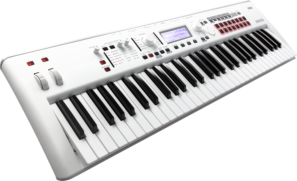 KORG KROSS2-61-SC 発表！1900以上の音色で演奏できる白シンセ