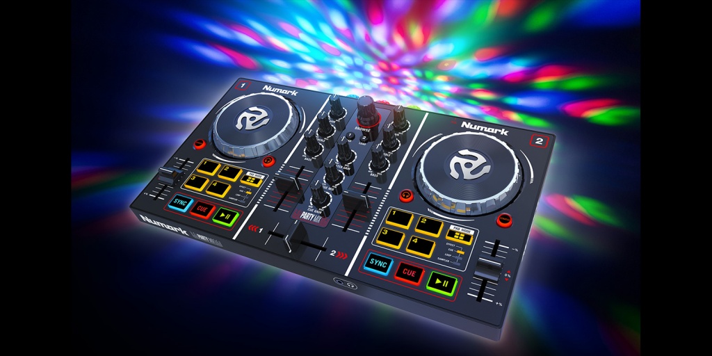Numark Party Mix DJコントローラー ヘッドホン付き Amazon.co.jp