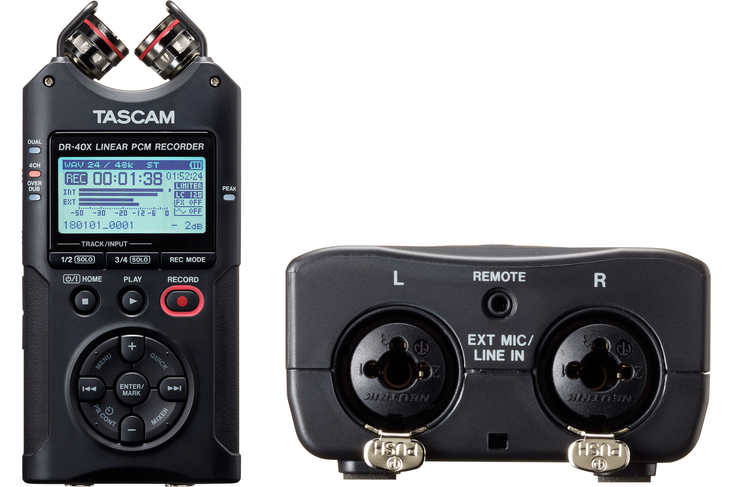 TASCAM DR-40X 4トラックレコーダー DR-40X | 4トラックポータブル