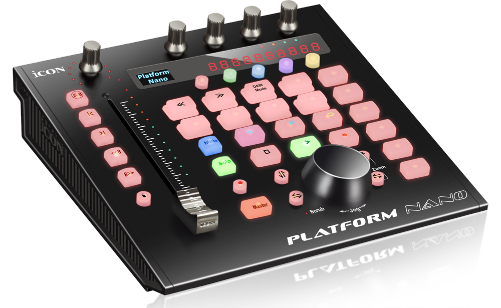 iCON Platform Nano | 必須な制作作業のみ集約した DAW コントローラー