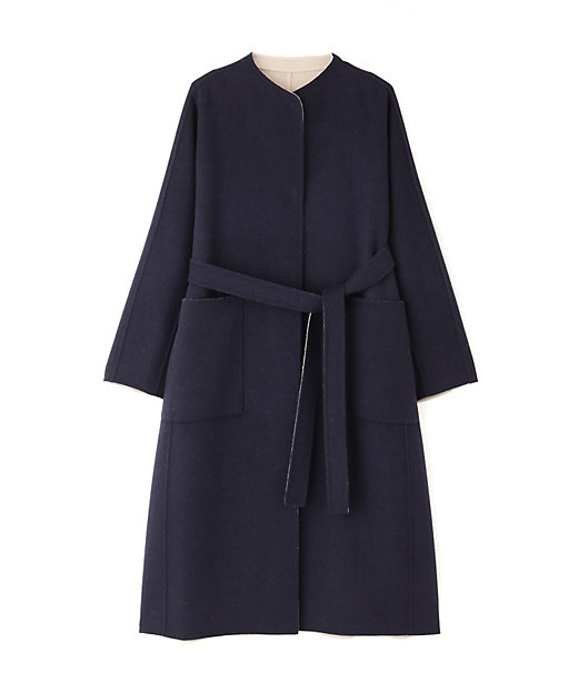 ロロピアーナ【美品】ナイロン/ウール、シルク混 コート リバーシブル