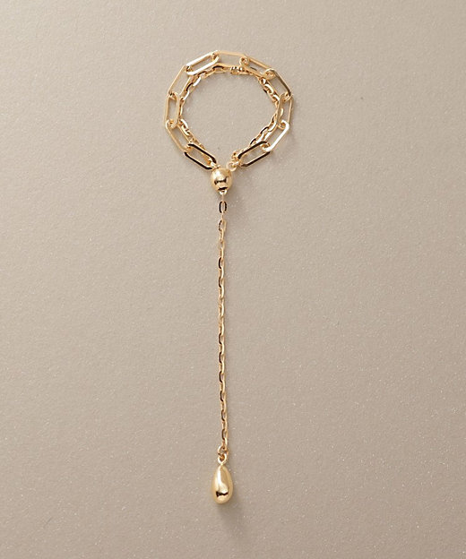 み～ k18リング クローバーチェーン チェーンリング スクリュー