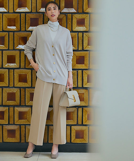 洗える】ストレッチダブルクロス サスペンダーパンツ