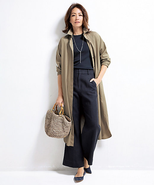 中村アンさん着用】LIBECO ラフリーリネンワイドパンツ（検索