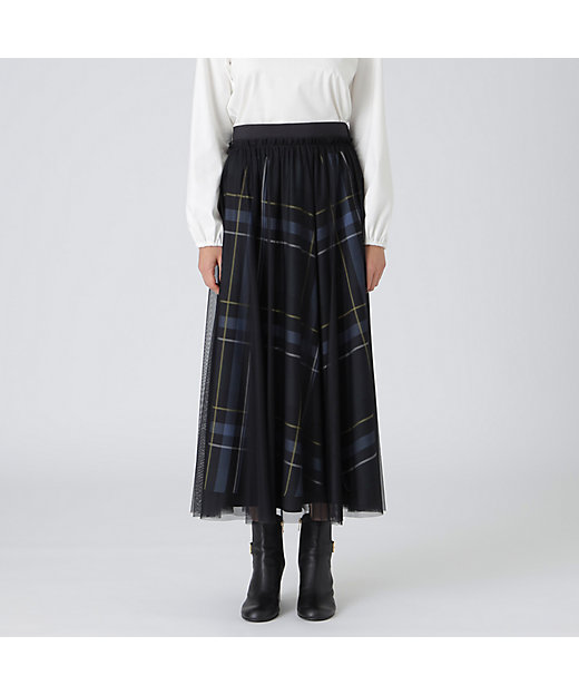 ブルーレーベルクレストブリッジ✨ソフトチュールパンツ チェック