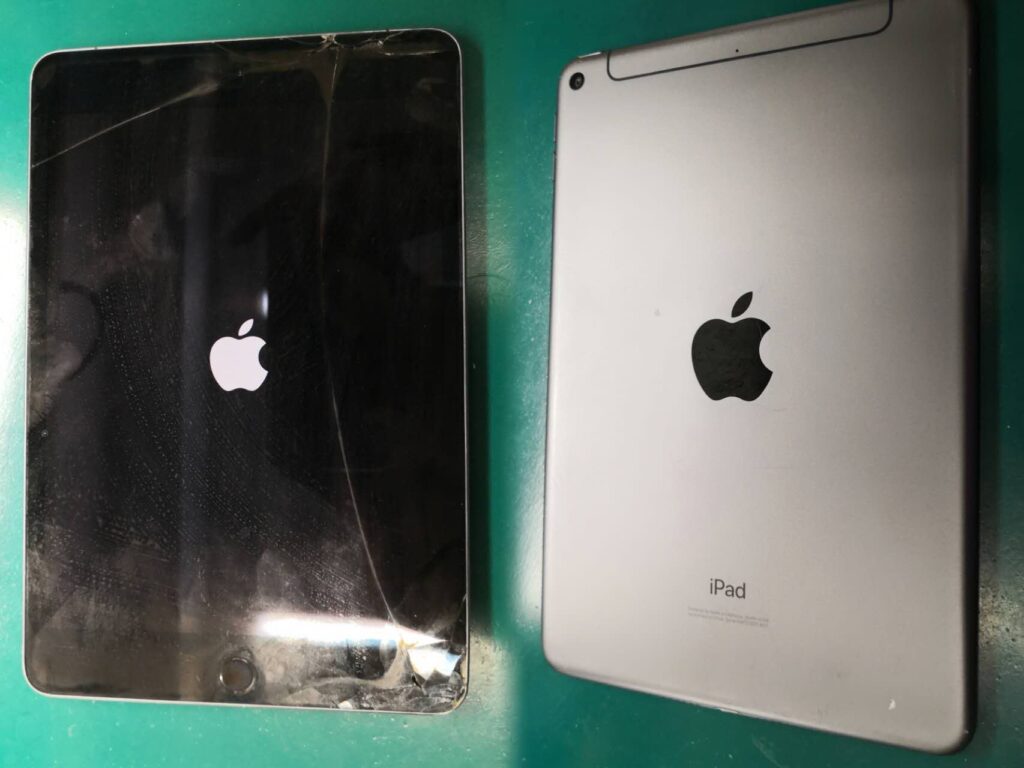 iPad mini 5】アイパッド 画面破損修理 液晶漏れ 画面割れ ガラスひび