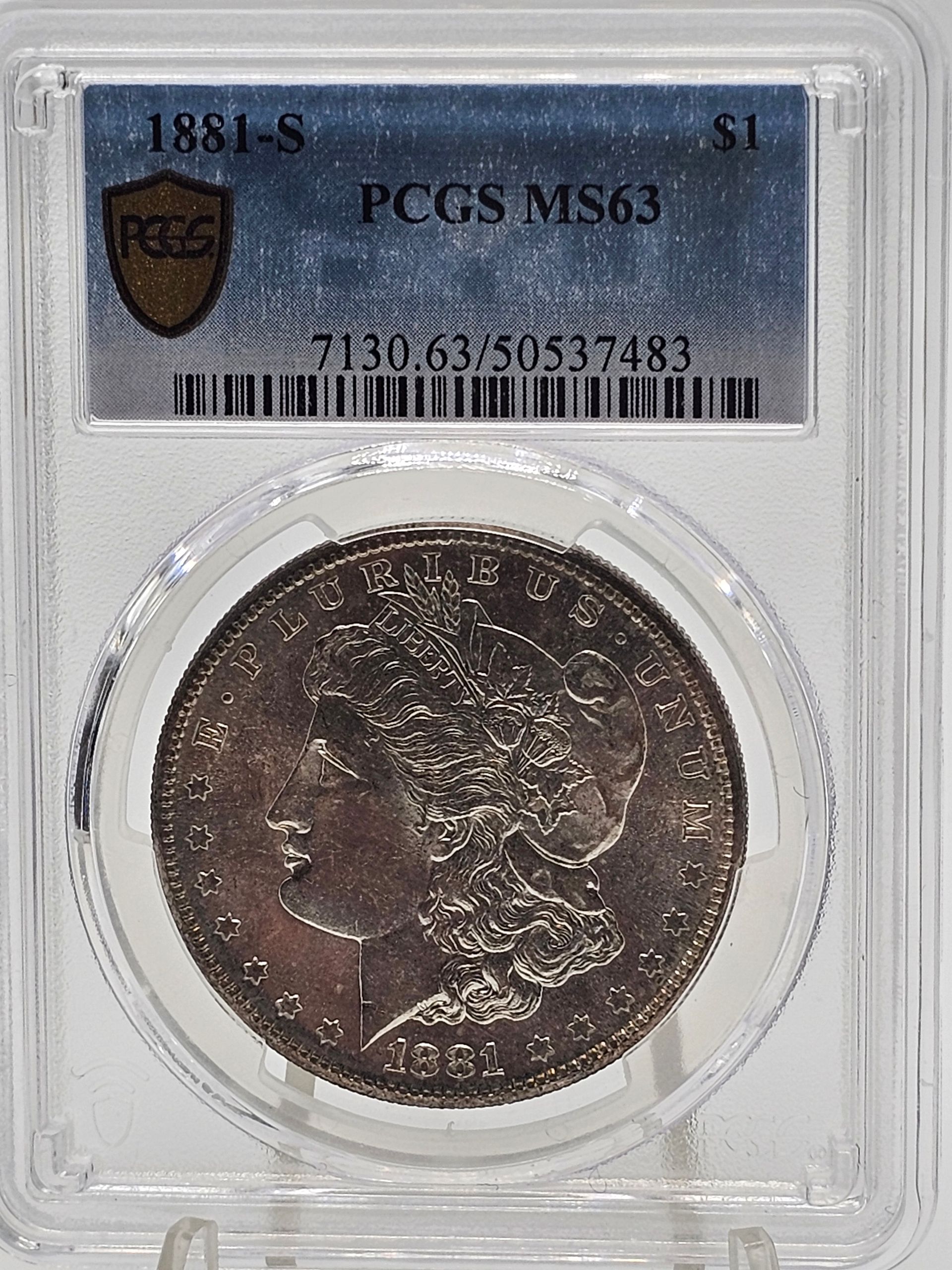 1881-S Morgan Silver Dollar MS-63