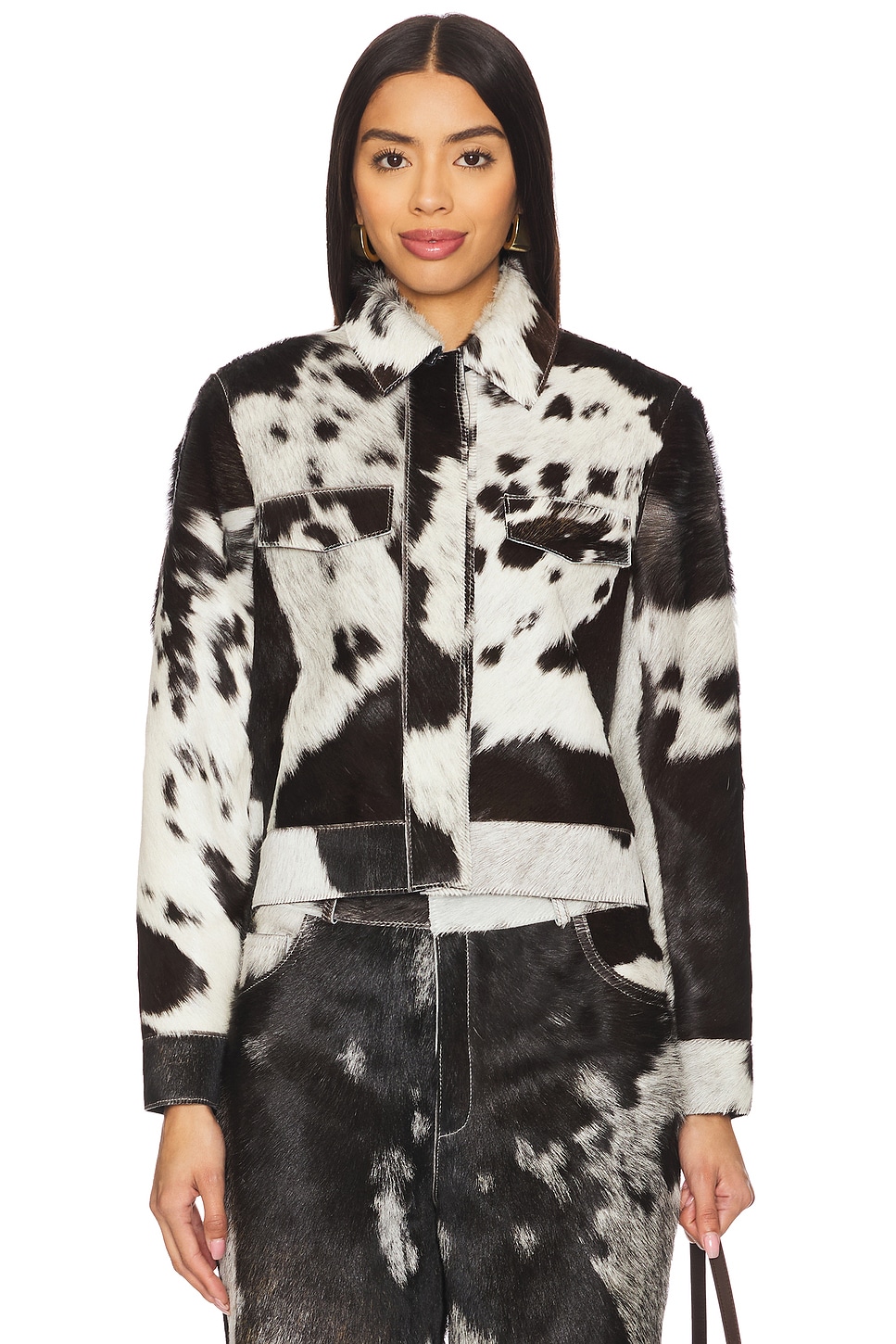 ZUT Cowhide Leather Jacket in Cow | REVOLVE