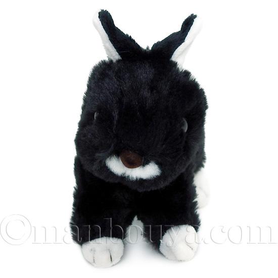 うさぎ ぬいぐるみ 黒 ふわふわ テイクオフ マロン ネザーランド