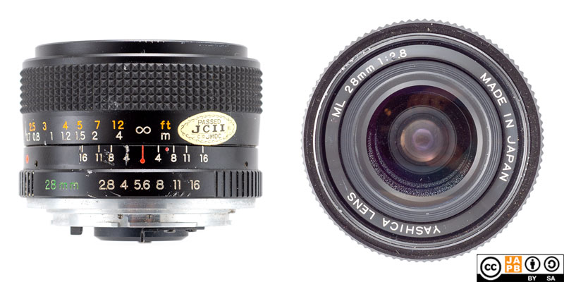 Data sheet: Yashica ML 28 mm f/2.8 (C/Y) – JAPB