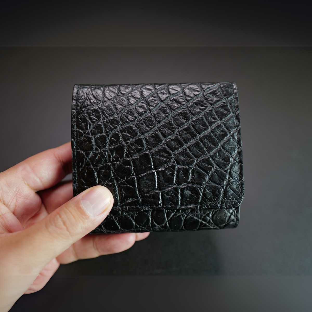 マットクロコ折財布 | かむろぎ