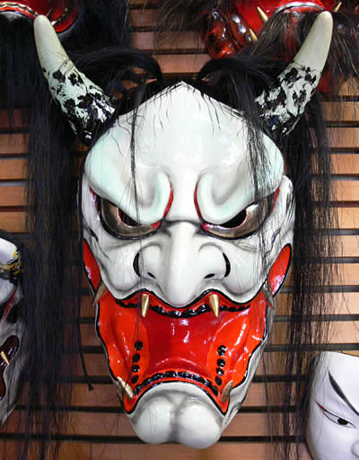 木彫り 般若 鬼 面 お面 能面 神楽面 魔除け面 Amazon.co.jp: 鬼面