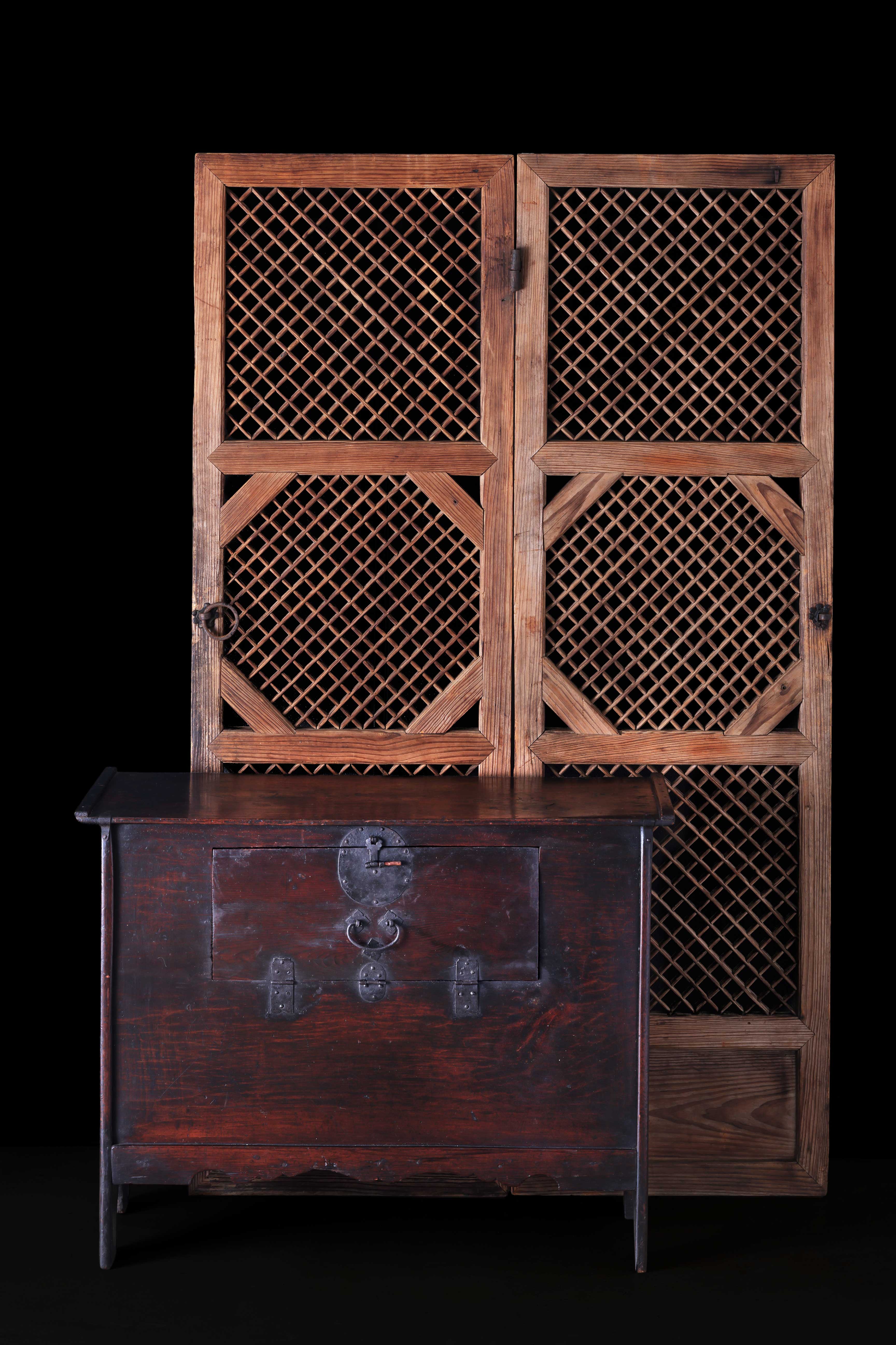 李朝古道具】李朝木器 餅の印章