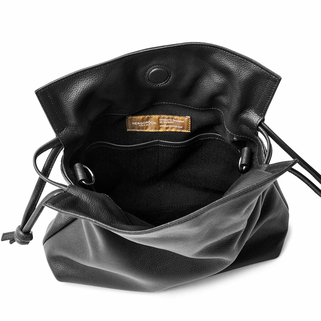 ソフトシュリンクレザー 巾着ショルダーバッグ | TC-DS | エルゴポック