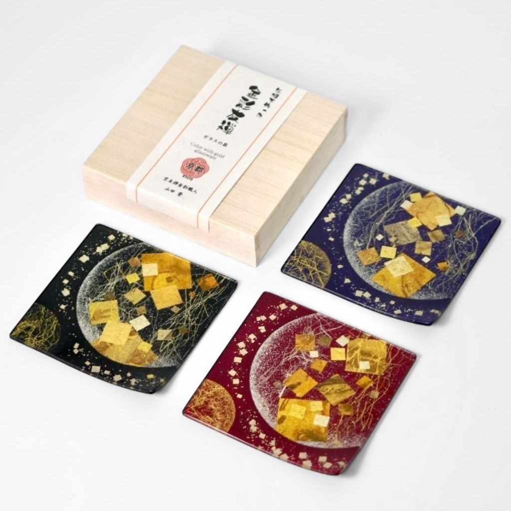 鉄釉『鳥文』皿 小皿 銘々皿 五客セット☆金直しあり☆