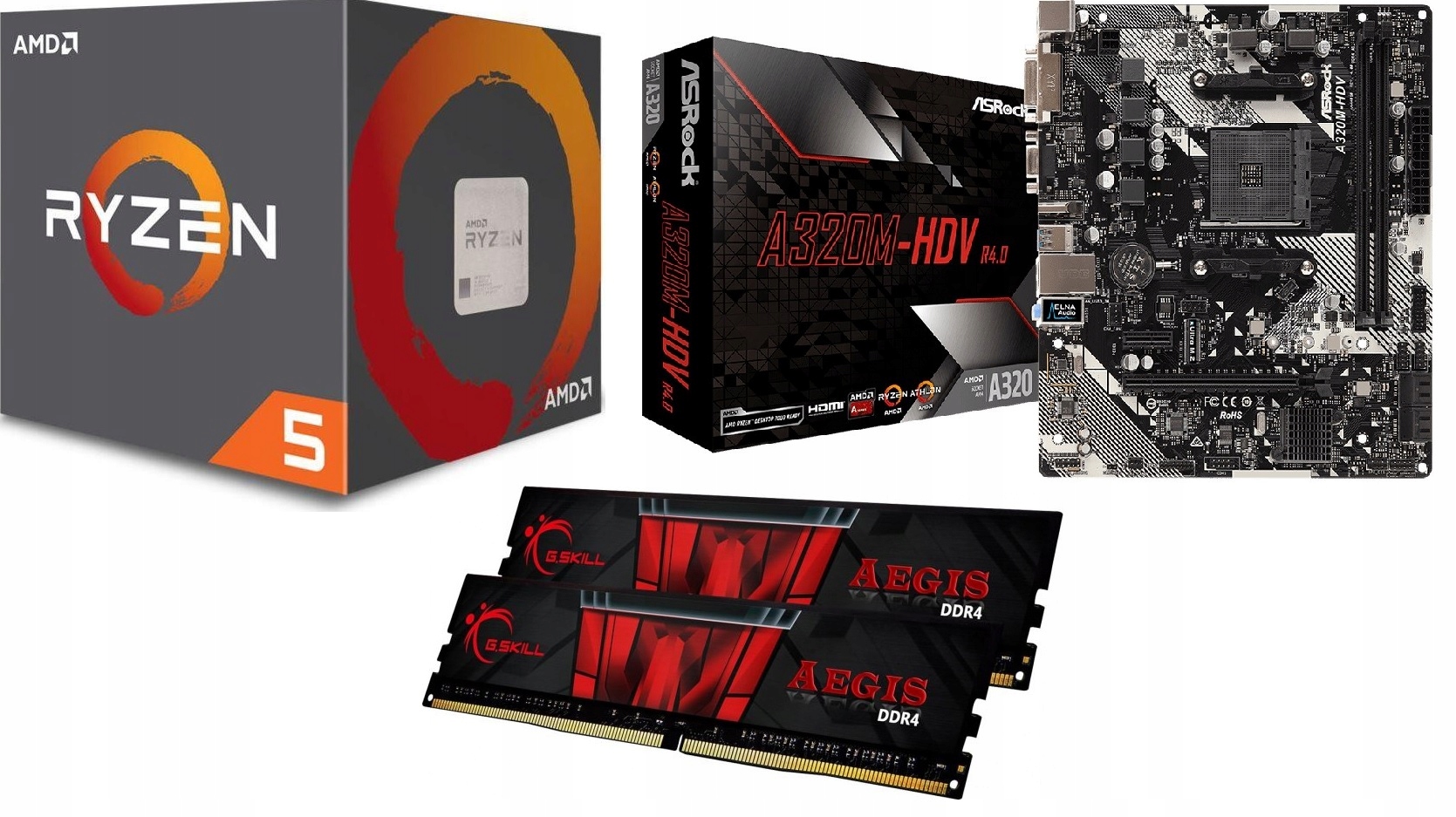 ASRock B450M Pro4 Ryzen5 2600X 16GBメモリ ASRock マザーボード