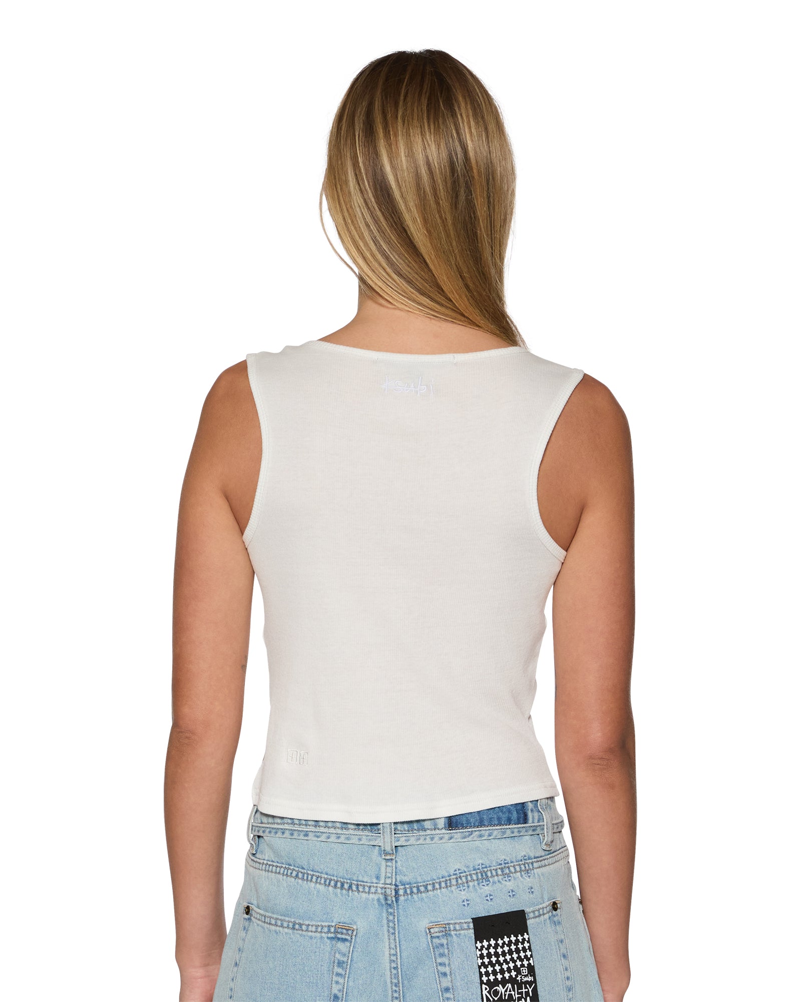 Twisted White Tank Top | Ksubi ++