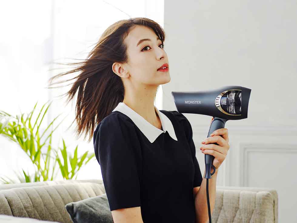 KOIZUMI MONSTER 速乾WファンヘアドライヤーKDH-810グレー KOIZUMI