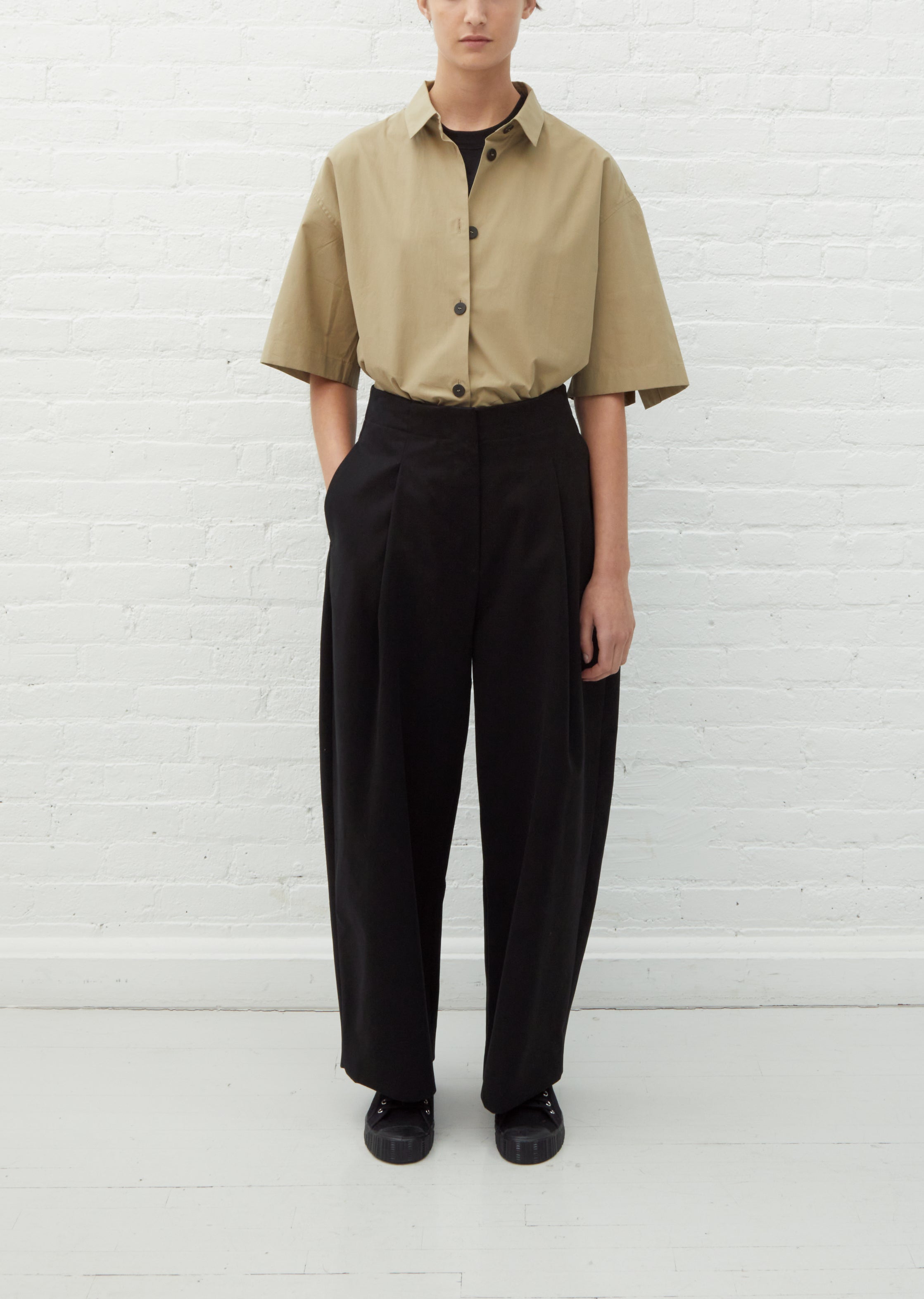 studio nicholson dordoni pants black 1