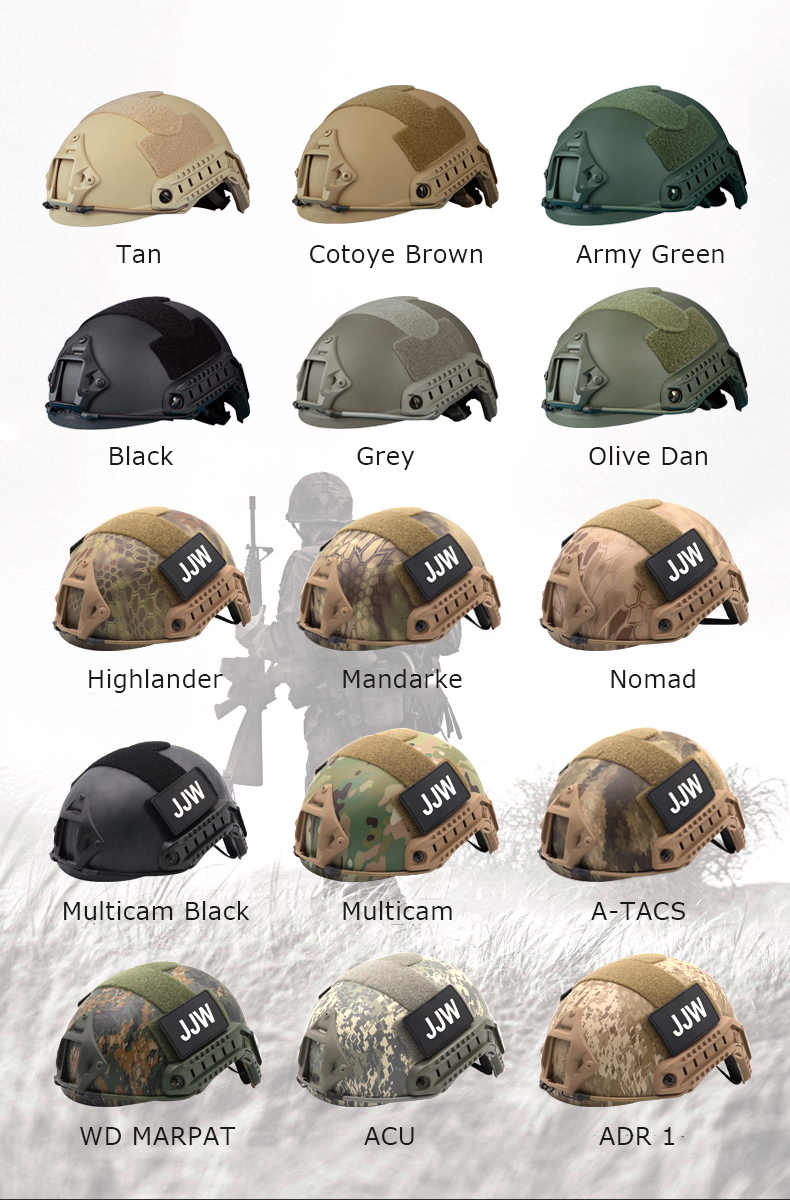 未使用【防弾ヘルメット】MICH2000 実物防弾NIJ3A /超高分子量繊維