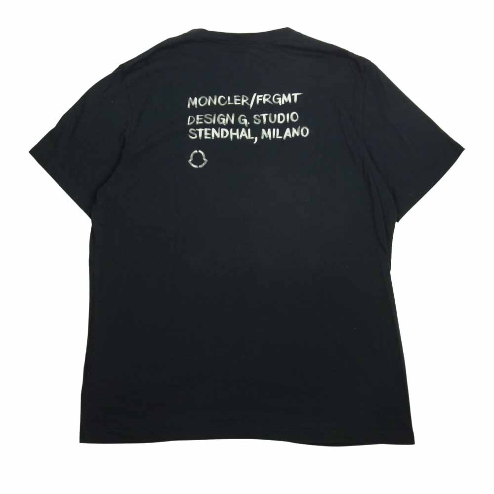 MONCLER ブラック Tシャツ ジグザグデザイン 【公式通販】