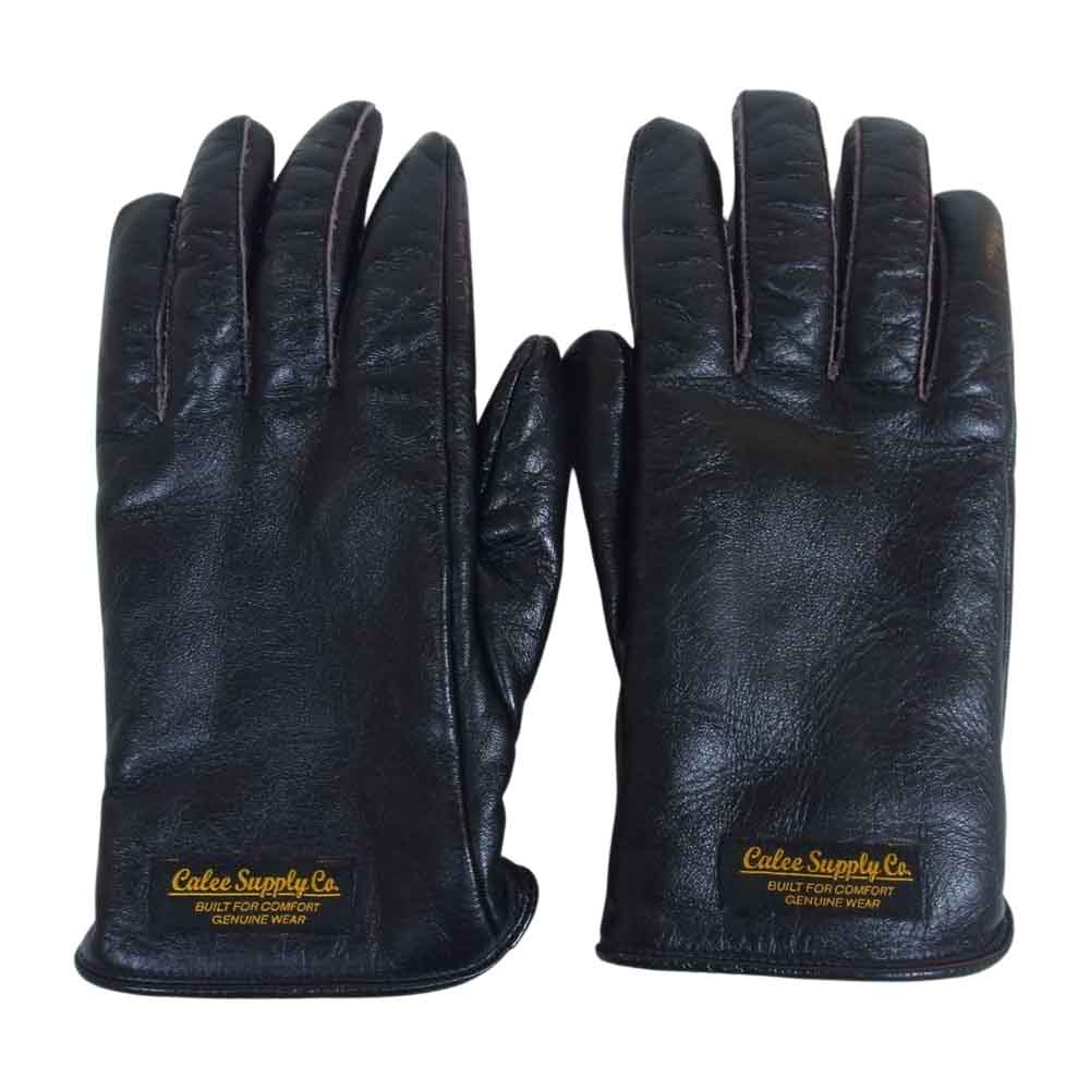 CALEE レザー手袋 グローブMEDIUM ブラック Calee レザーグローブ