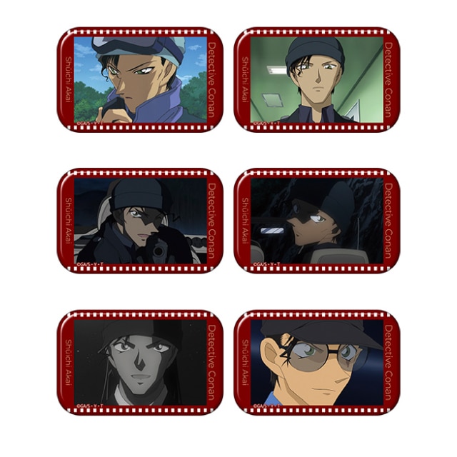 BOX】『名探偵コナン』スクエア缶バッジコレクション 赤井秀一