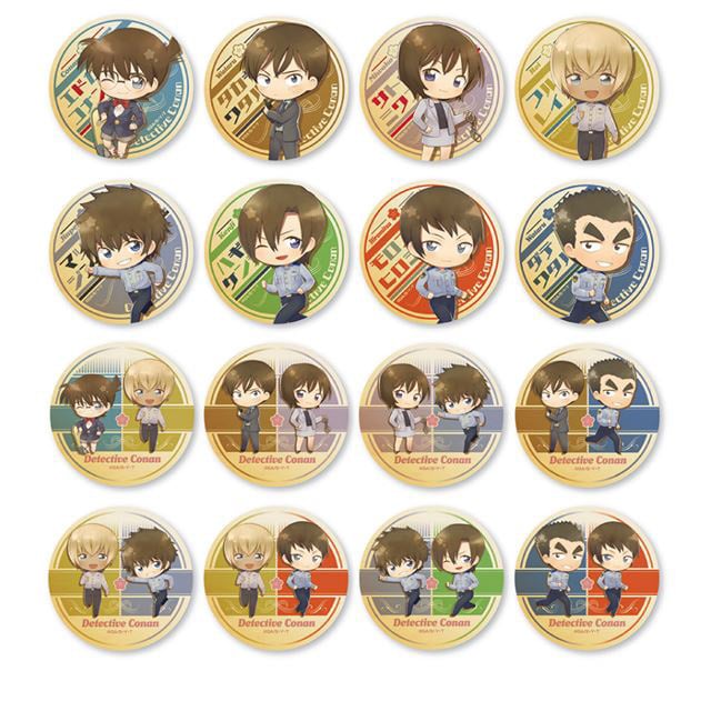 名探偵コナン デフォルメ 降谷零 松田陣平 缶バッジ