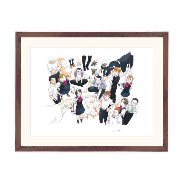 銀の匙展 限定 荒川弘 直筆サイン入り 複製原画(D) 額付き