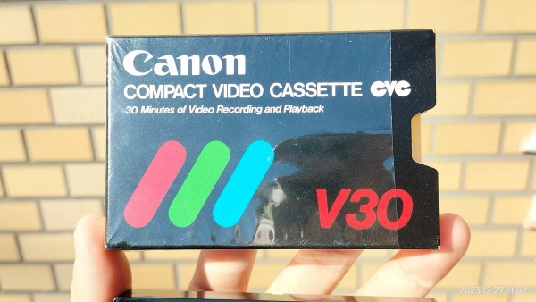 1980/昭和55/Canon/CVC/COMPACT VIDEO CASSETTE/V30/コンパクトビデオ