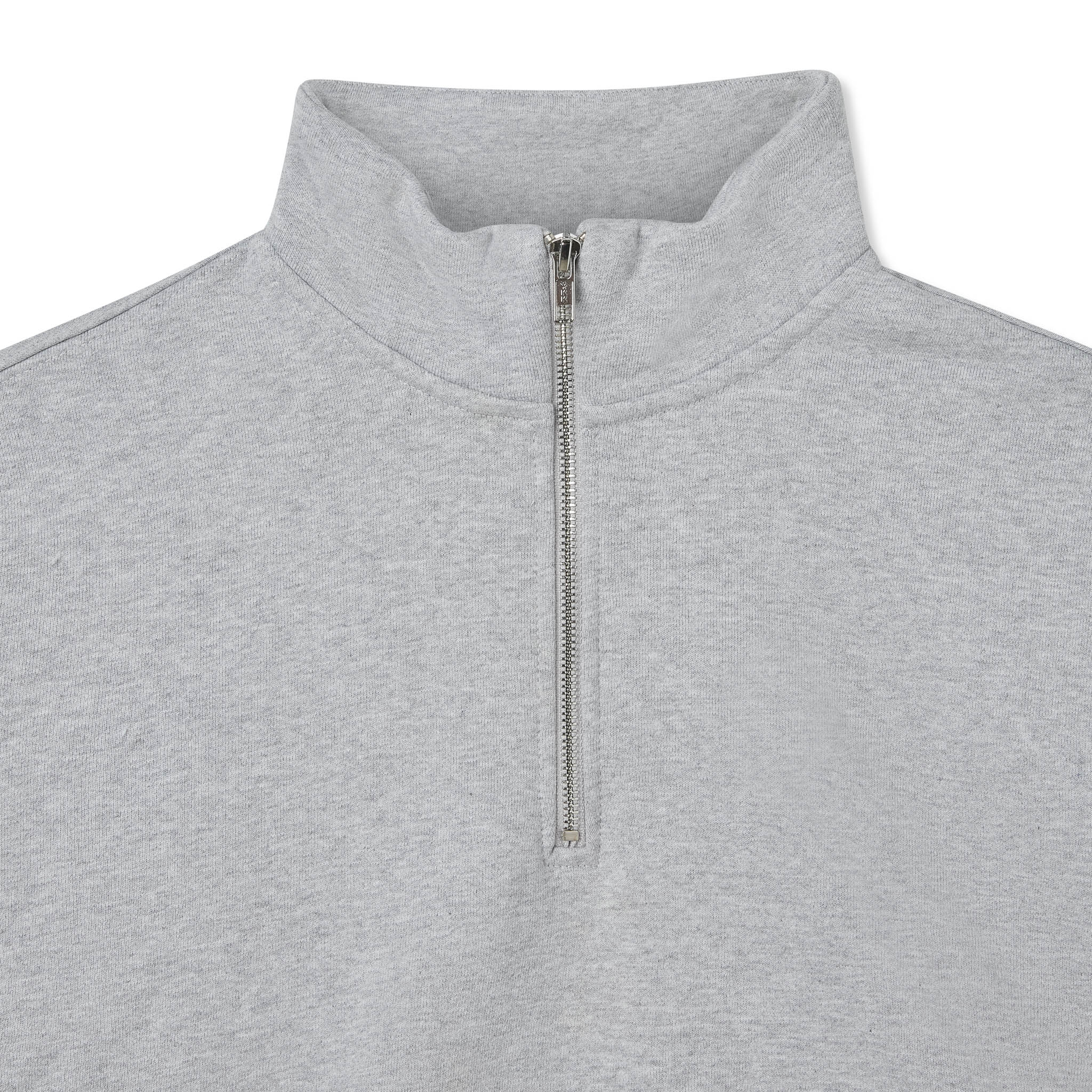 600 GSM 'Heather Grey' Quarter Zip Sweatshirt – LucidBlanks