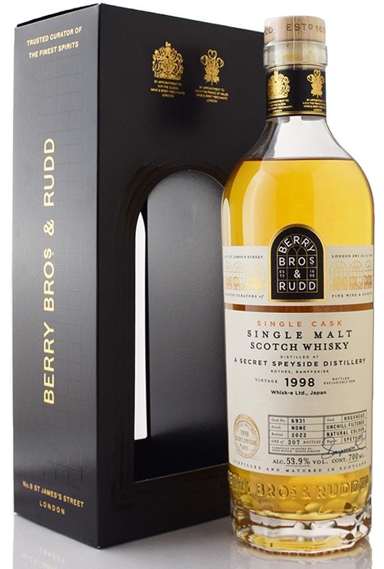 BB&R】シークレット スペイサイド [1998] 24年 ホグスヘッド for JAPAN